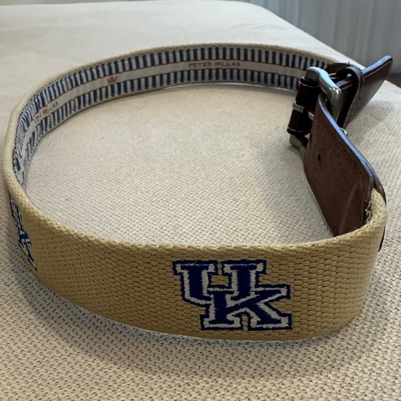 PETER MILLAR X UNIVERSITY OF KENTUCKY MENS BELT SIZE 32 - Picture 1 of 10